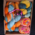 300g set hand-dyed sock yarn  s300-12