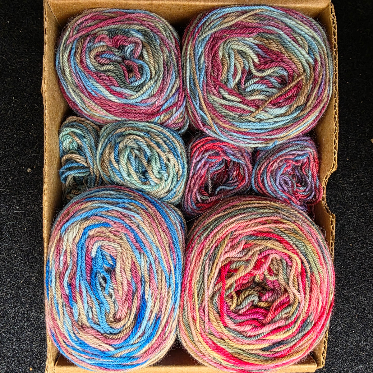 300g set hand-dyed sock yarn  s300-18