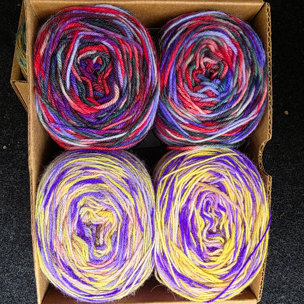300g set hand-dyed sock yarn  s300-17
