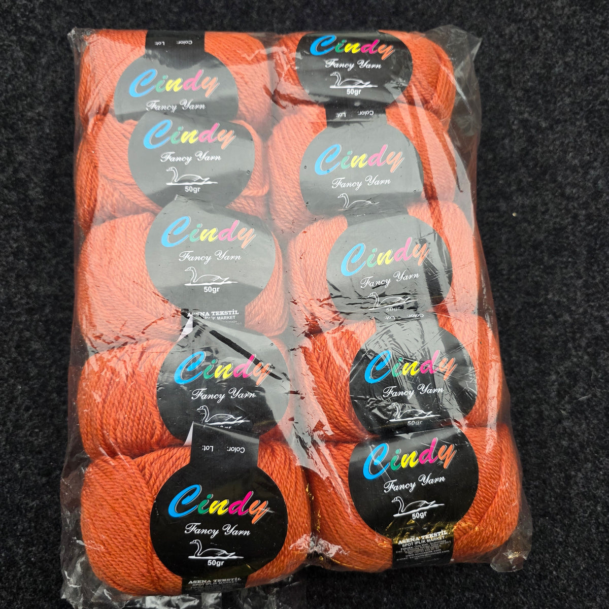 500 g (10*50g) baby acrylic 100% reddish