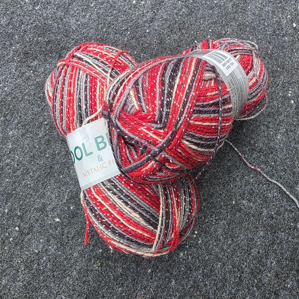 Fil à chaussettes de Noël avec Lurex