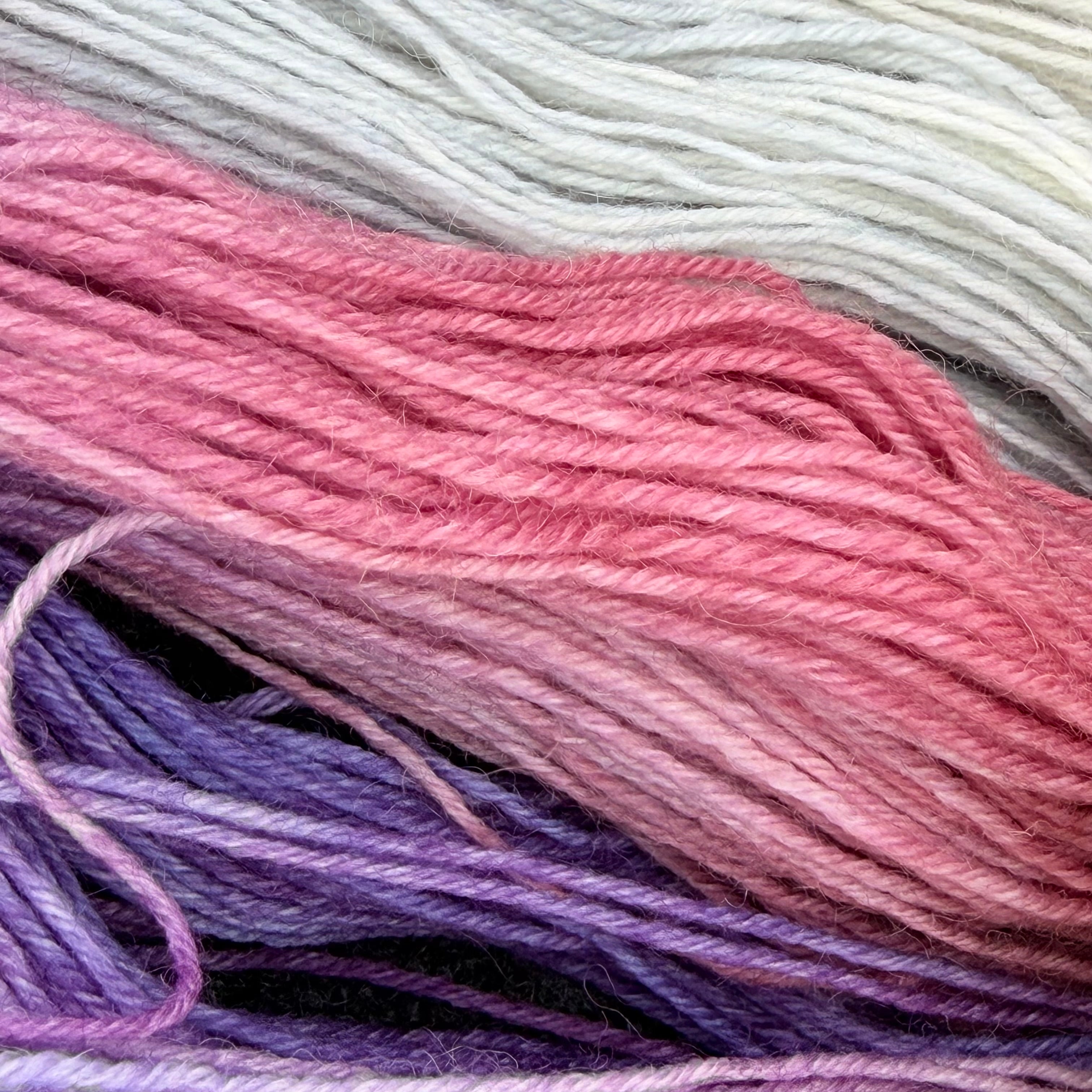undyed 4-ply sock yarn