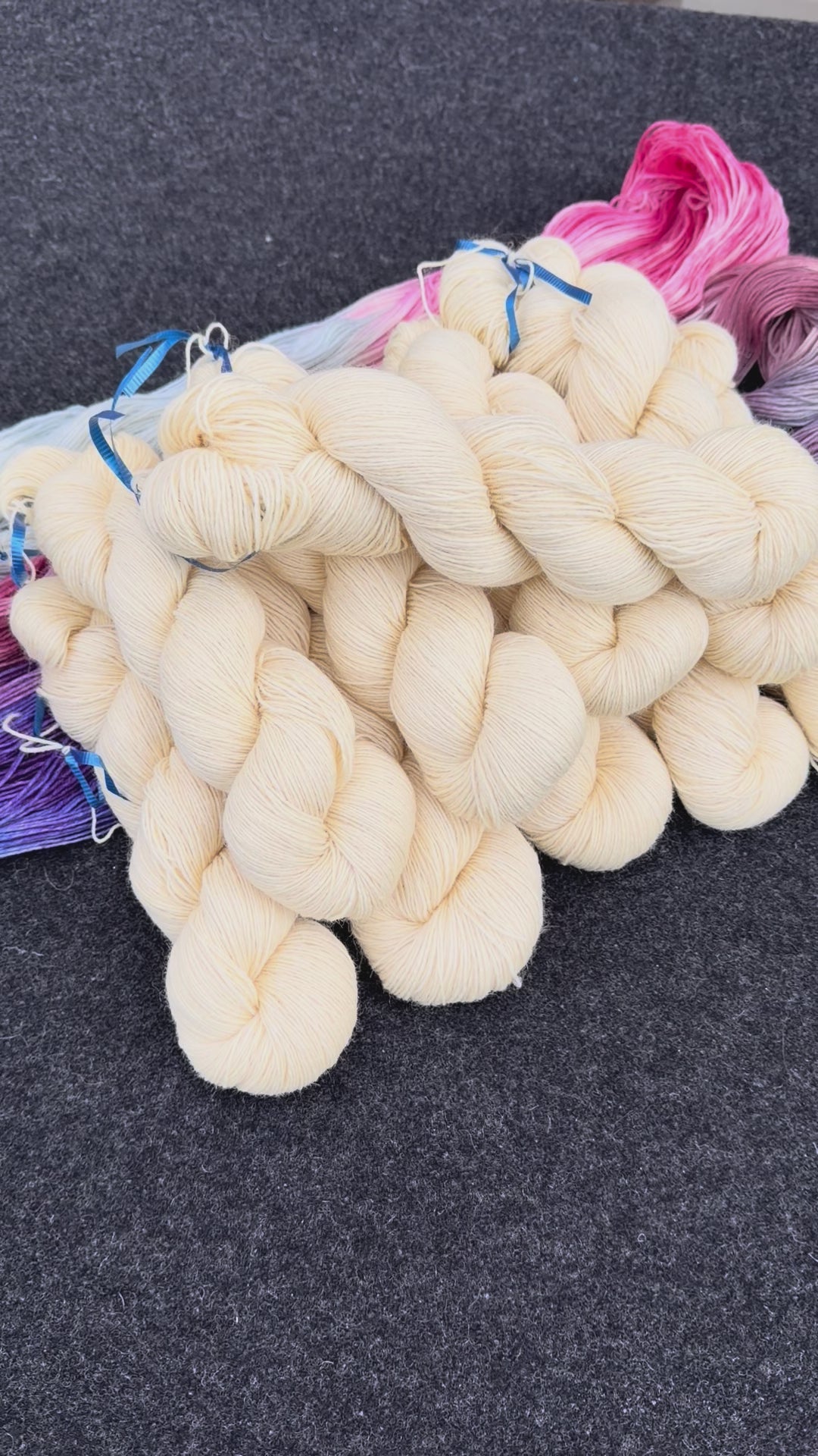 undyed 4-ply sock yarn