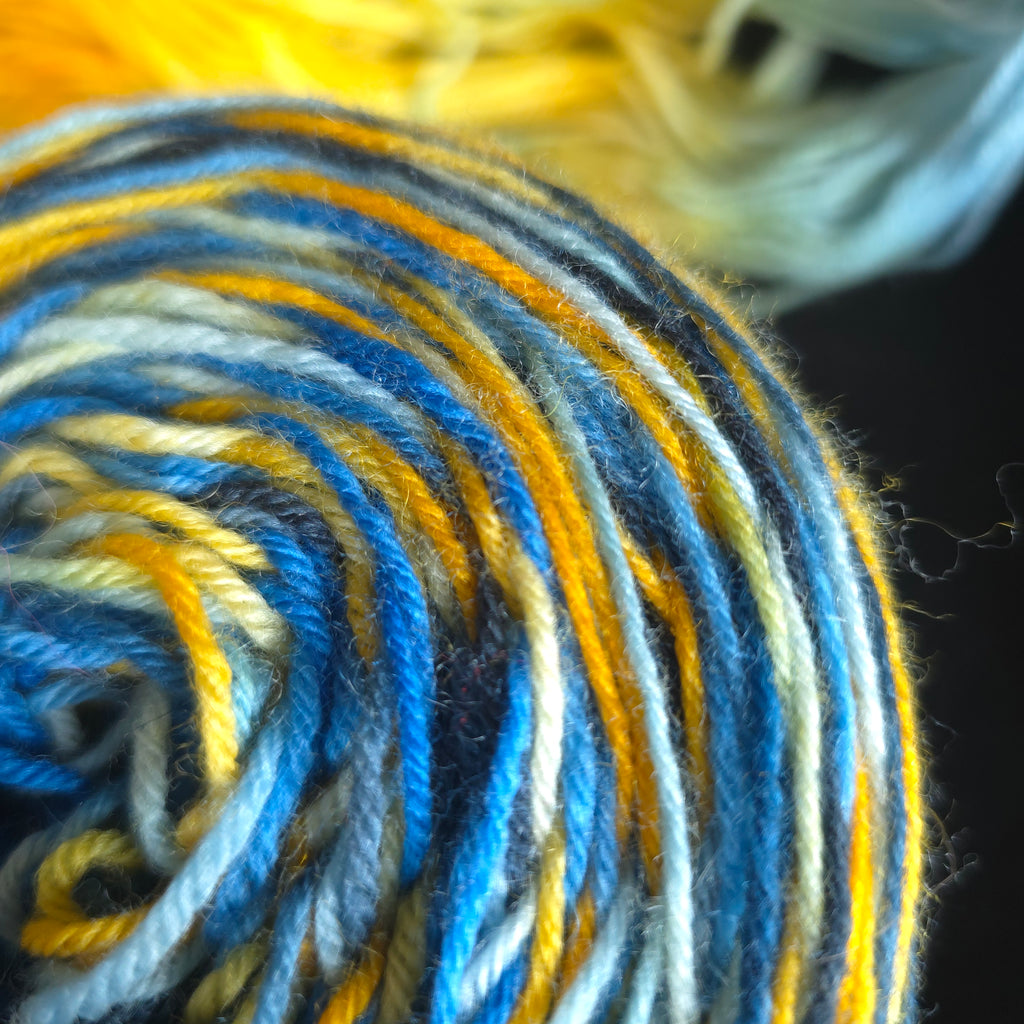 4 ply hand-dyed sock yarn