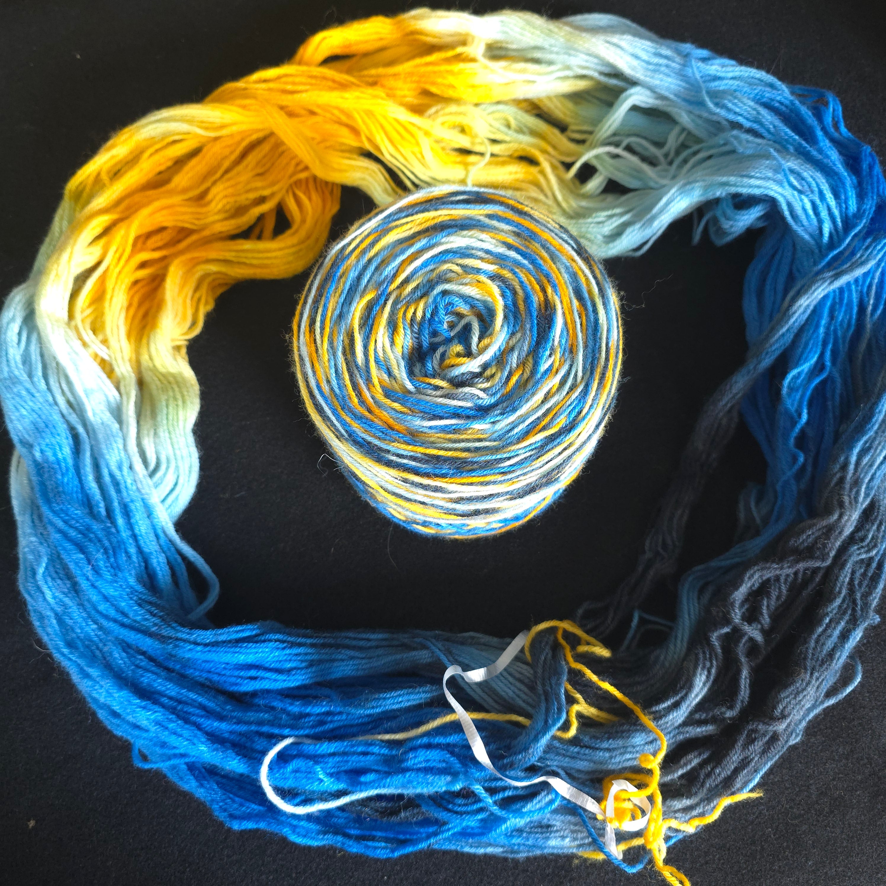 4 ply hand-dyed sock yarn